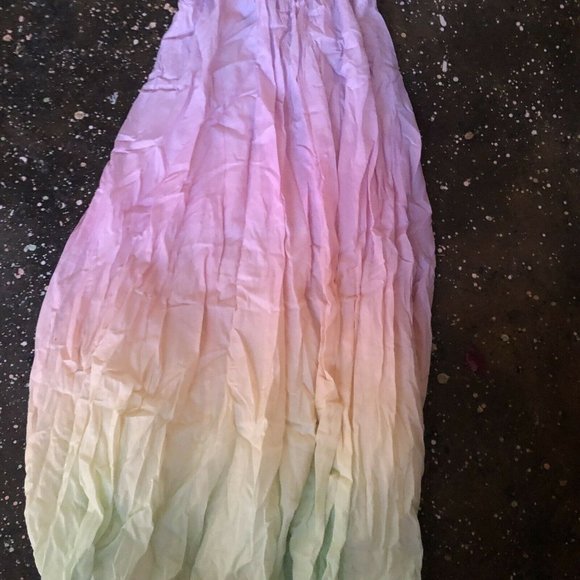 Olivia Rubin Aurora Dress Pastel Ombre Maxi Straps Revolve US 0 NWT $258 - Picture 8 of 9